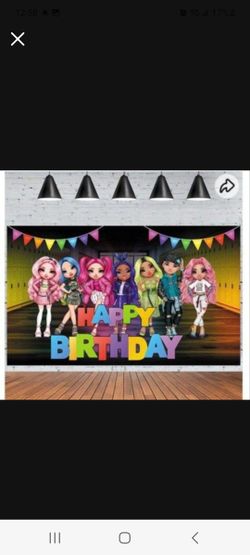 Rainbow High Birthday Banner 5 X 4 Ft