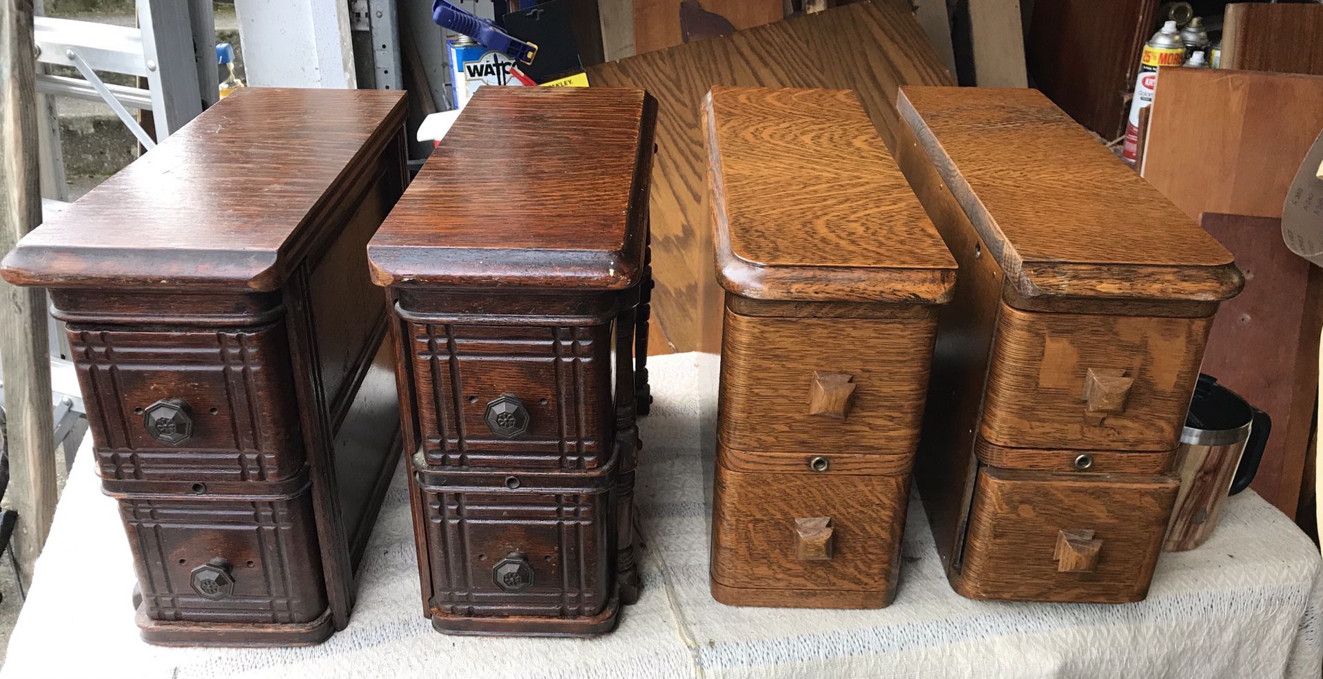 Antique Sewing accessory drawers $30 each