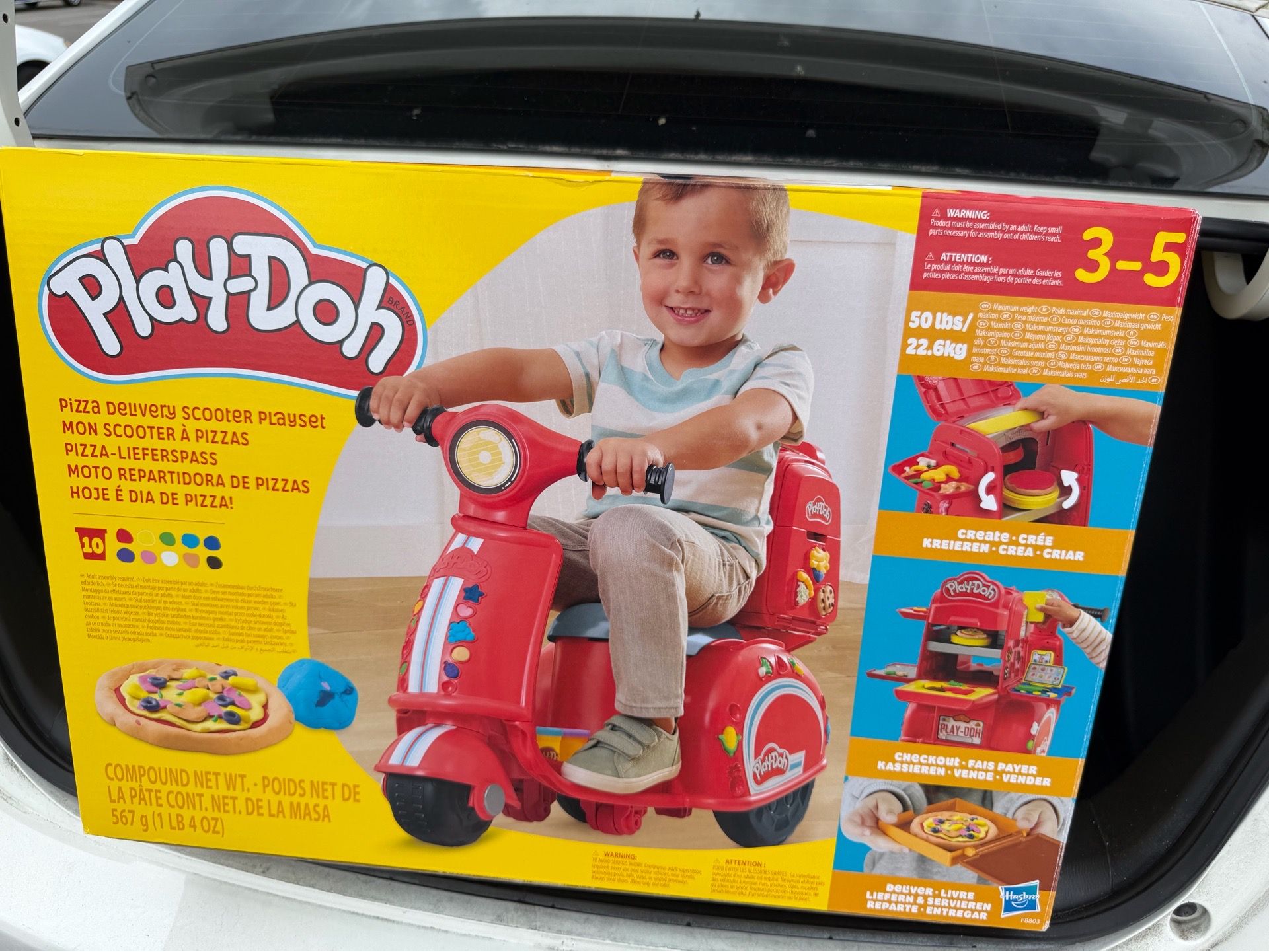 Playdoh pizza delivery scooter