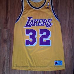 Lakers Vintage Magic Johnson Champion Jersey Size 48 L/XL