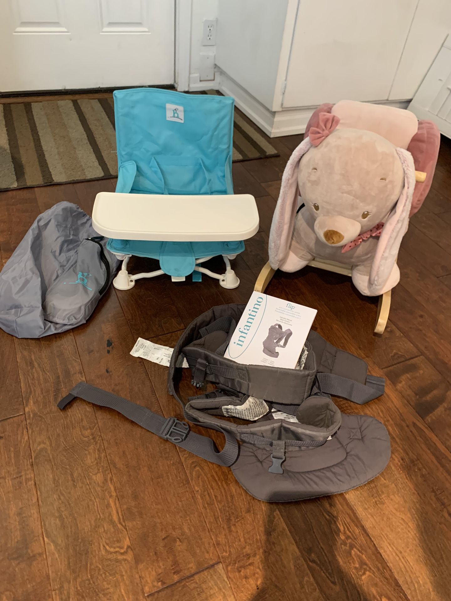 Baby, Feeding Chair, Rockinghorse, And Infantino, 4 In 1 Convertible Baby Carrier