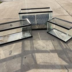 3 Fish/ Reptile Tanks