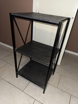Grey And Black Shelf 