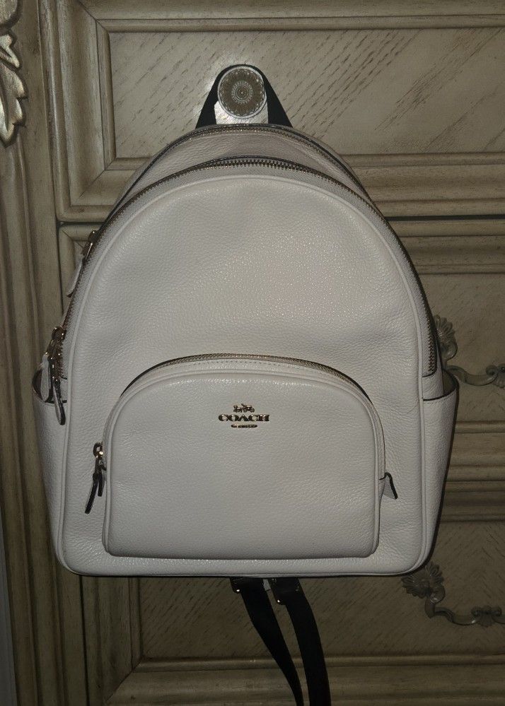 Authentic Coach Court Pebbled Leather Backpack