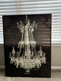 Lg Chandelier Wall Art