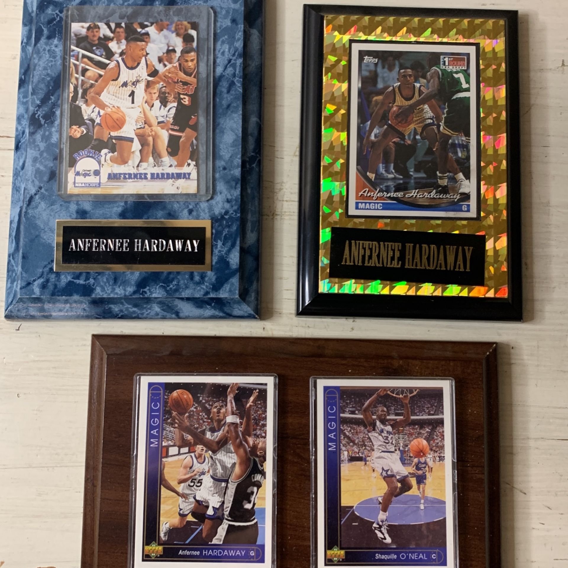 Anfrenee (Penny) Hardaway Card Plaques (ROOKIE CARDS)