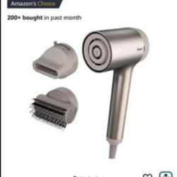 Shark HD112BRN Hair Blow Dryer HyperAIR Ionic Hair Dryer with 2-in-1 Concentrator and Styling Attach
