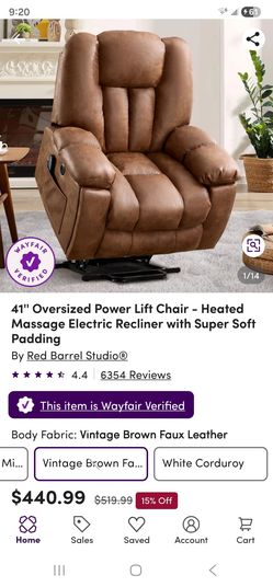 Heated electric recliner