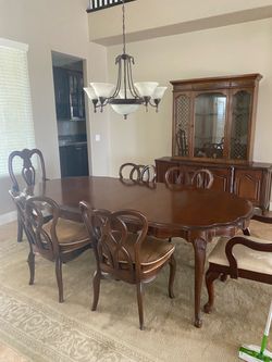Formal Dining Table Hutch and Server from Italy