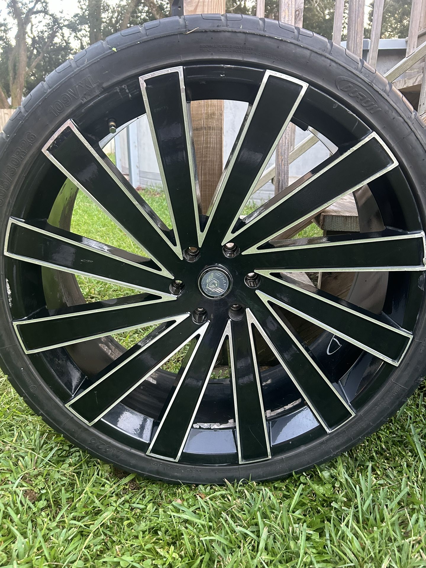 26 In Black Gima Rims + Tires