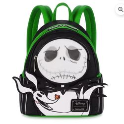 Disney Parks The Nightmare Before Christmas Jack Zero Loungefly Mini Backpack