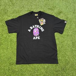 Purple Bape shirt(size m)