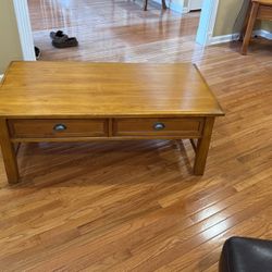 Coffee Table With Matching End Table.