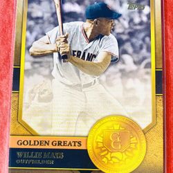  Willie Mays 2012 Topps Golden Greats ‘Willie Walks Off Mets’ Card