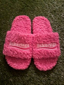 Pink Balenciaga Slides
