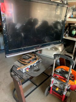 Tv stand television glass metal wooden