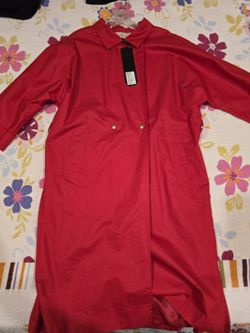 Red Trenchcoat For Women