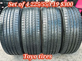 Set of 4 toyo tires 225/55/r19 ‼️ free instalation and balance ‼️