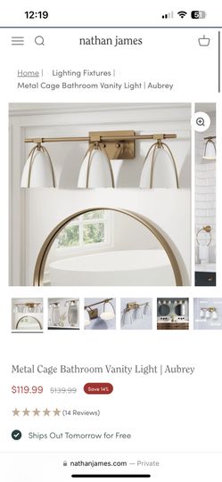 Like new Vanity light