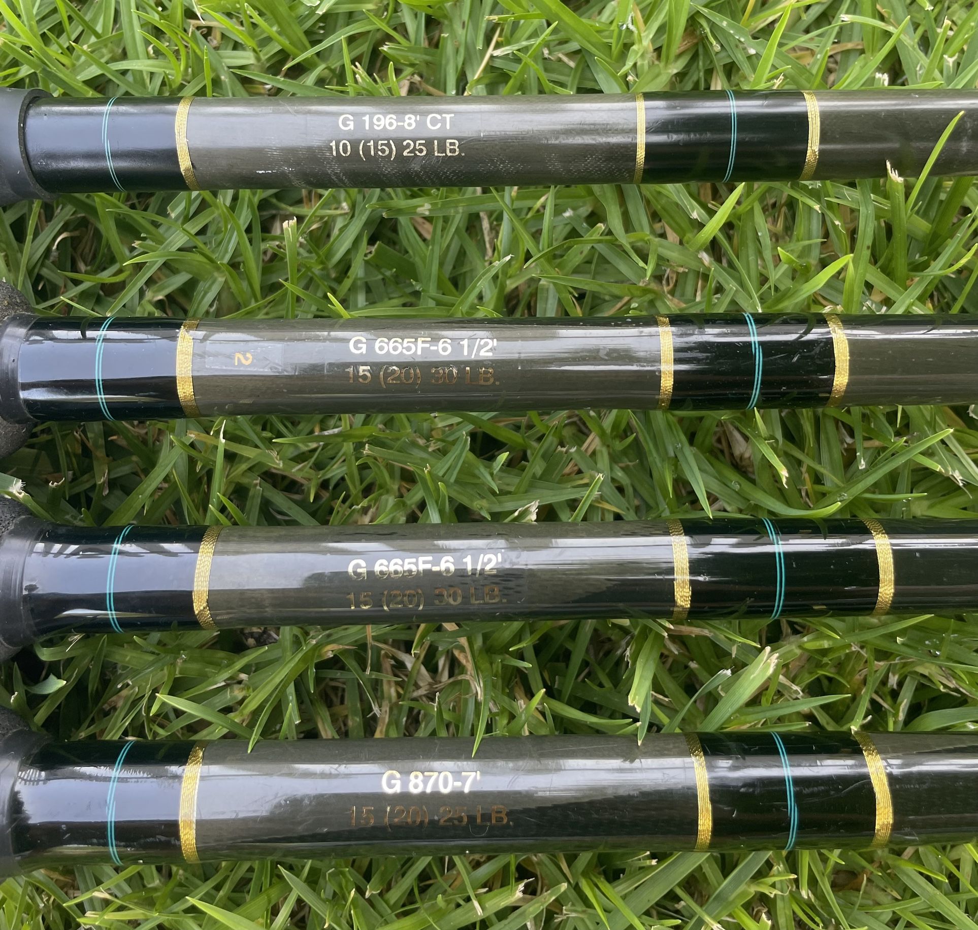 Seeker Black Steel Graphite Fishing Rods