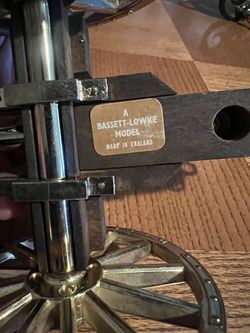 BASSETT-Lowke Model DeskTop Cannon Brass & Mahogany