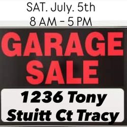Garage Sale Saturday July 5th 