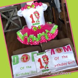 Strawberry Shortcake Tutu (FAMILY TSHIRTS NOT INCLUDED IN THE PRICE)