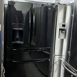 70X36X33 Kenmore four french door black refrigerator/nevera cuatro puertas