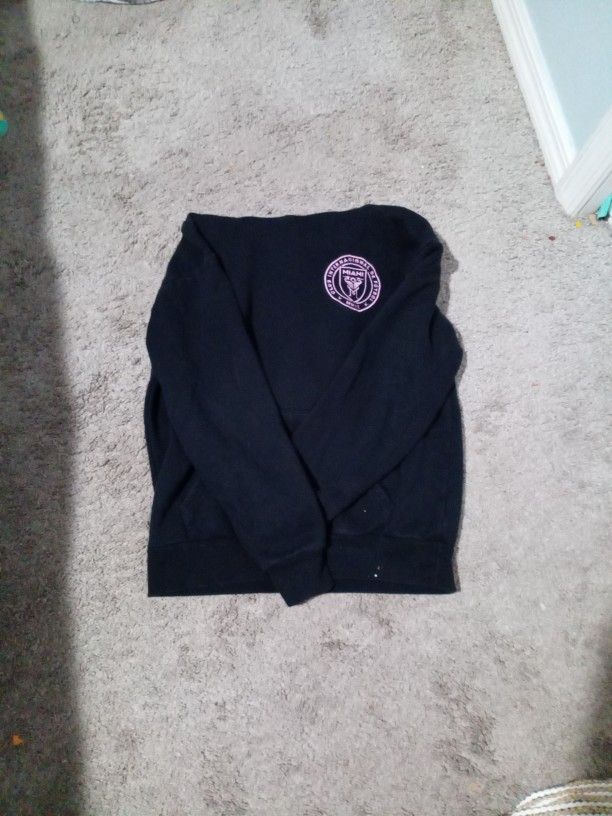 Inter Miami Black And Pink Hoodie 