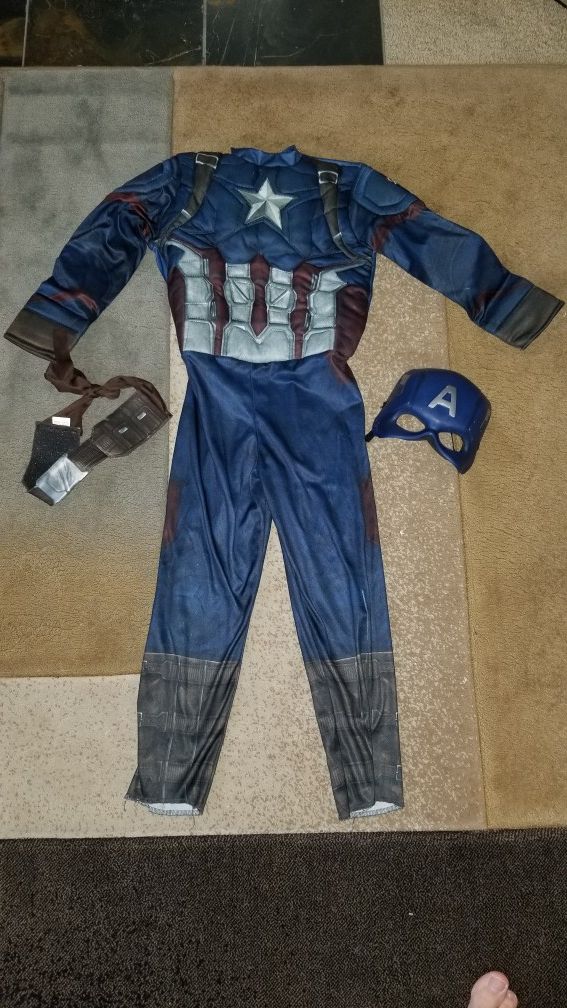 Captain America costume - size small kids (4-5T)