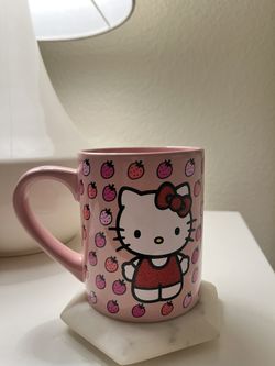 Pink Hello Kitty Strawberry Mug