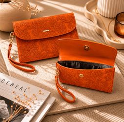 Leather clutch