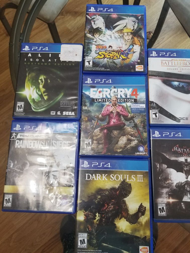 PS4 Video Game Lot