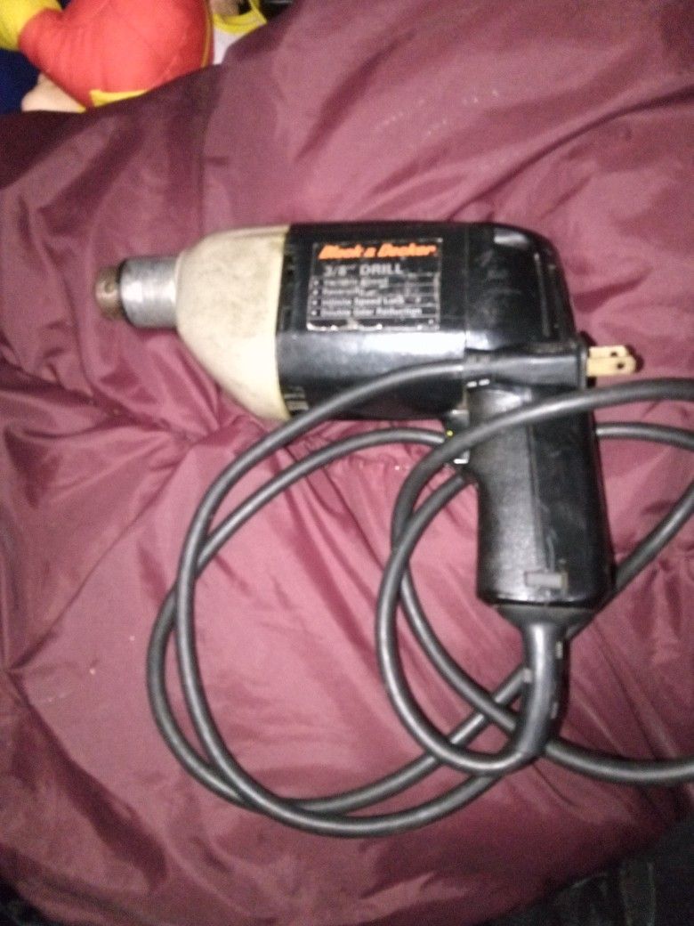 3/8 Inch Corded Drill Block And Decker