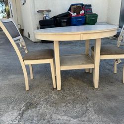 Table And 4 Chairs 