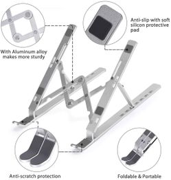 Adjustable tablet stand, 7 level height & angle adjustable