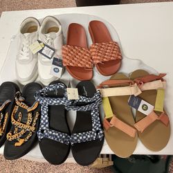 Ladies Flat Sandals Size 11 and12