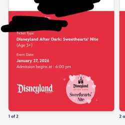 Disneyland Sweet Hearts Night 