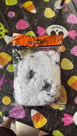Halloween spider web