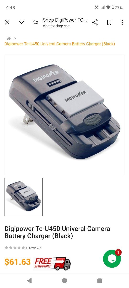 Digipower Tc-u450 Universal Camera Battery Charger