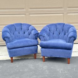 blue chairs tufted mcm vintage velvet sofa mid century modern Sillones Comfy Couch Wood Armchair