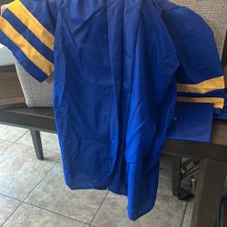 Cap&gown Royal Blue/yellow