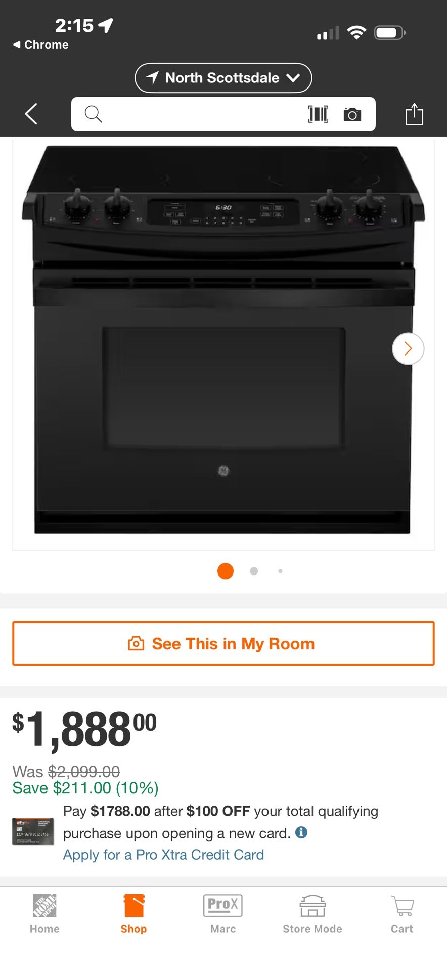 Like New Drop In 30” Oven