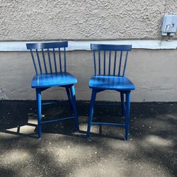 Bar stools blue barstools Counter Height  18 1/2 W x 20 1/2 D x 36 3/4H