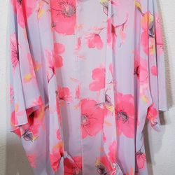 Sheer Summer Kimono size Woman's 1XL (VERY ROOMIE) 