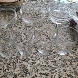 Vintage Crystal Glass Wares 
