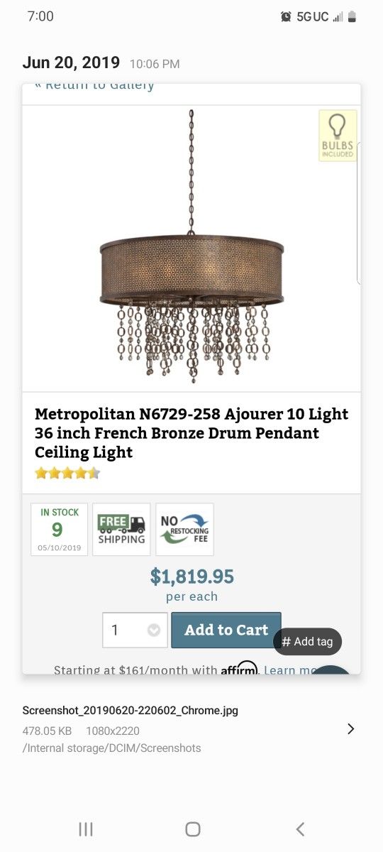 New Light Fixture