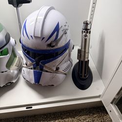 Star Wars Statues, Helmets, and Lightsabers