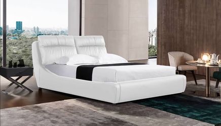 Queen bed with storage , with mattresses