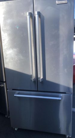 Kitchen Aid 3-Door Stainless Steel Refrigerator Fridge
